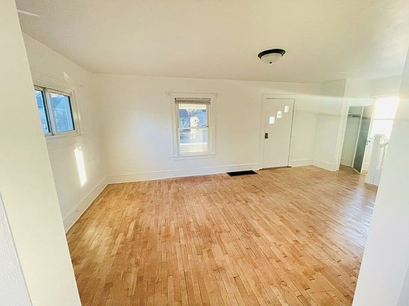View of living room from dining room.