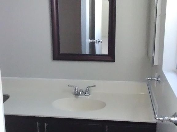 Master Bathroom Sink with Medical Cabinet on left side.
