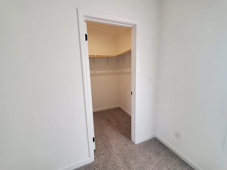 Guest bedroom walk-in closet