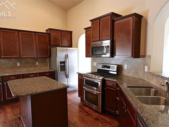 Updated kitchen with stainless appliances.