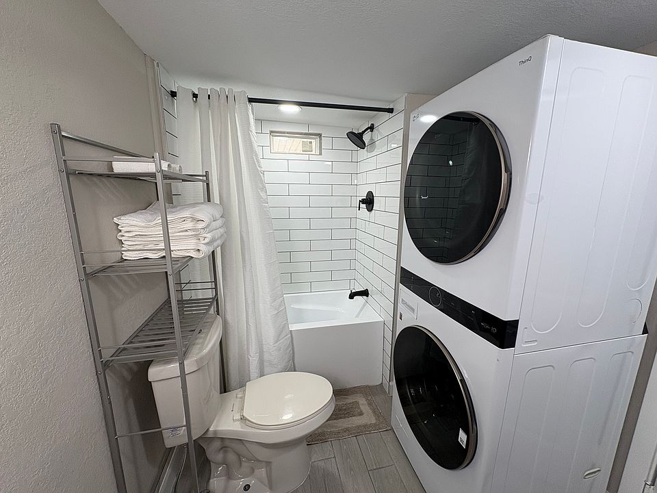 Bathroom 2 along with Washer & Dryer