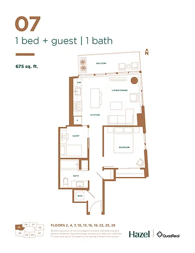 Floor plan 1007
