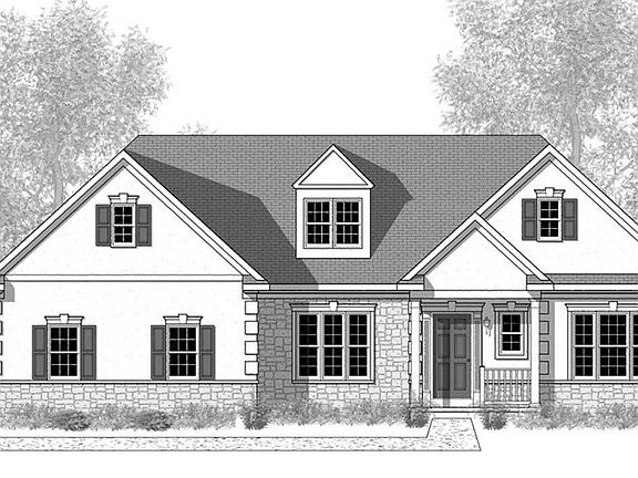 Elevation B - Optional Features Shown