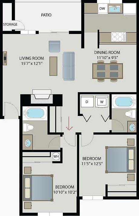 apartment blueprint