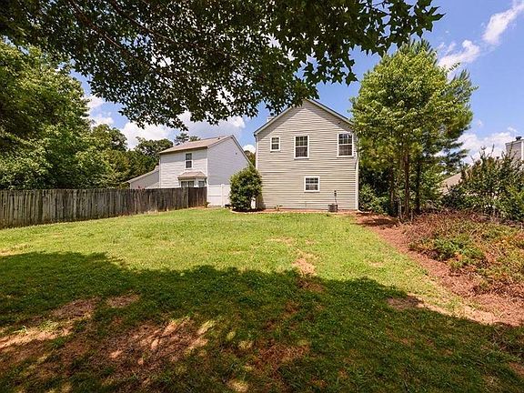 big flat fenced backyard