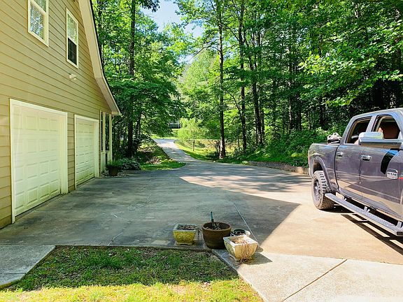 Concrete driveway from street