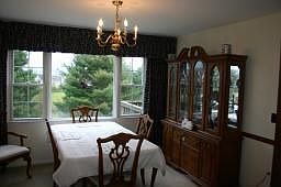 Dining Room with Large Picture Window 