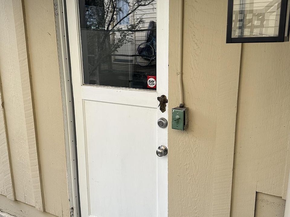 Front door of the rental apartment. This is a private entrance.