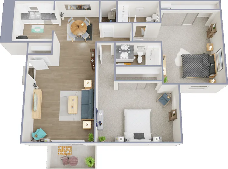 Plan C Floorplan Diagram