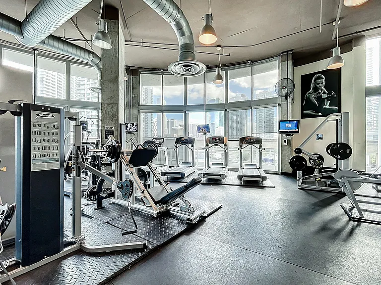 fitness center: gym