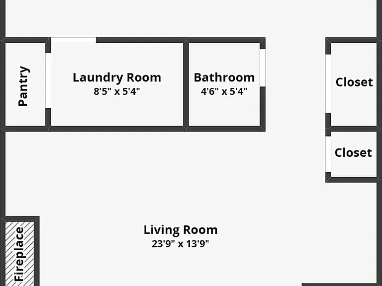 Downstairs floor plan