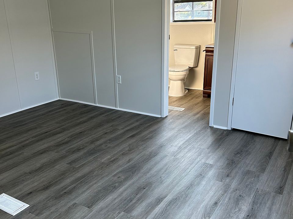 Master bedroom with ensuite bathroom and walk in closet