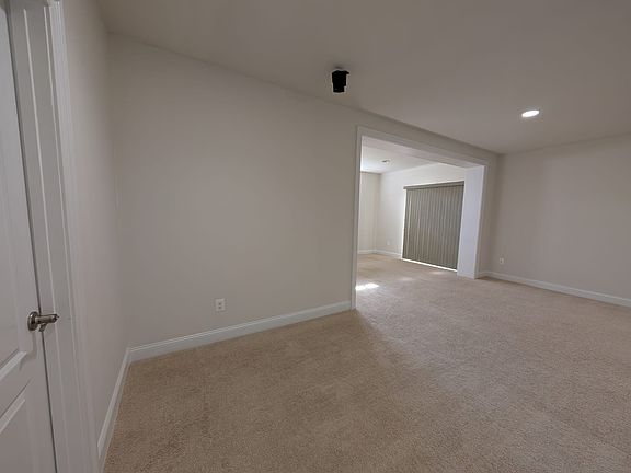 Living space view from kitchen entry.
