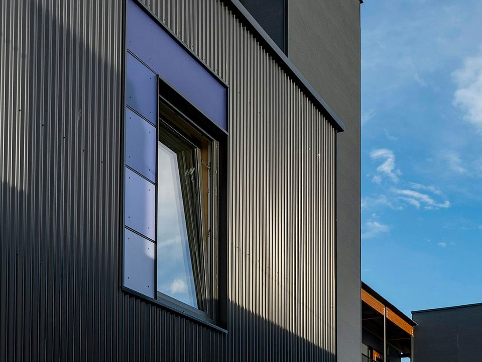 Triple-pane windows and thick walls full of dense-packed insulation function like a pair of noise-cancelling headphones.