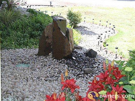 Bubbler in the front of the house