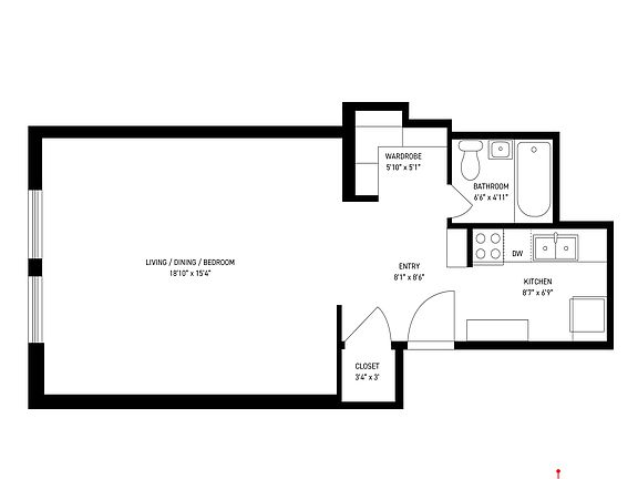 2nd image of 250 Mercer St APT B1307