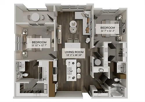 Floor plan Saguaro Summit (B1D)
