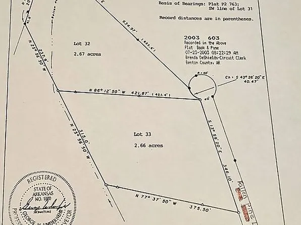 LOT 32 Fallen Pine Ln Lot 33, Rogers, AR 72756