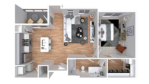 Floor plan 1x1-771