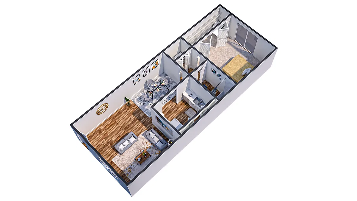 Floor plan 1X1 N