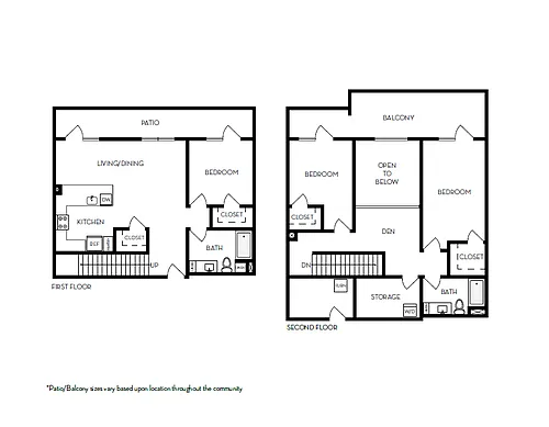 Floor plan 3x2b