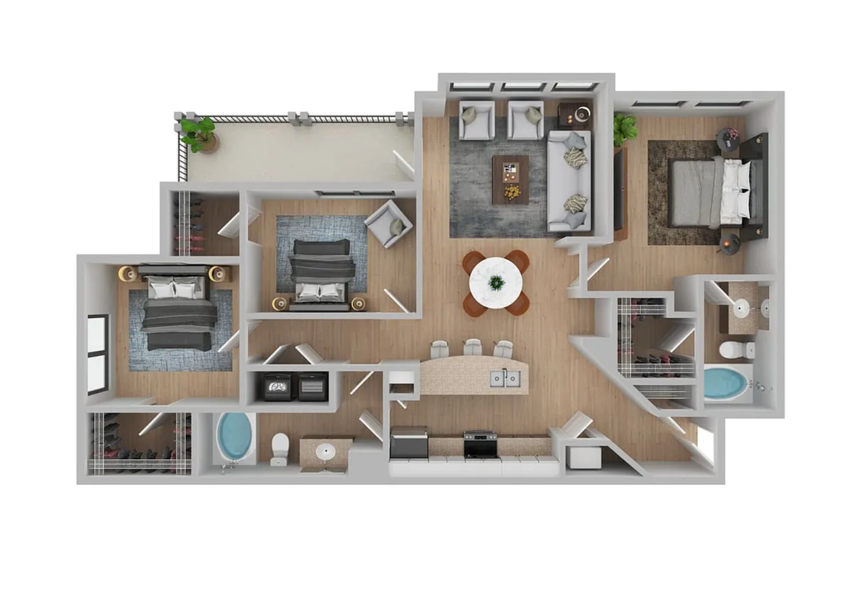 Floor plan Hickory | Renovated