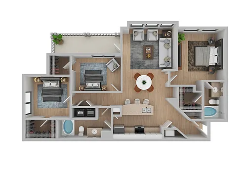 Floor plan Hickory | Renovated