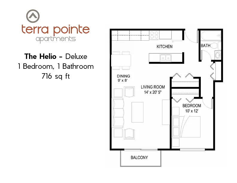 Floor plan The Helio - Deluxe