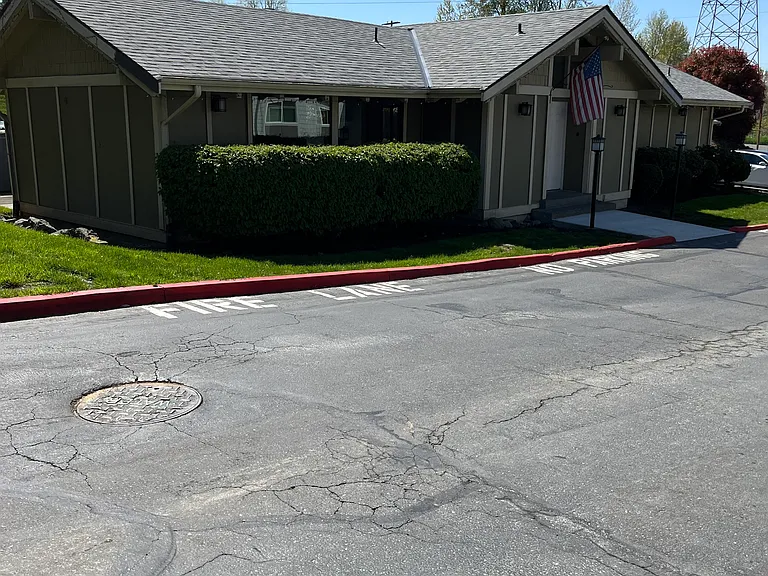 Community Cabana in front of tennis/basketball courts and swimming pool