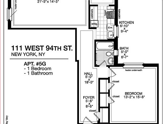 2nd image of 111 W 94th St APT 5G