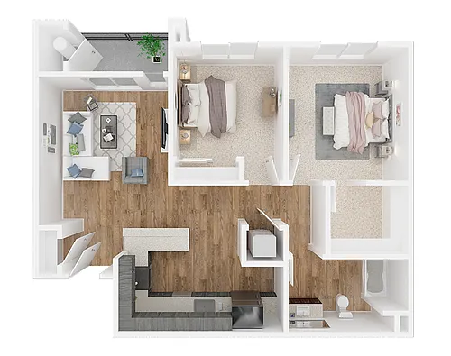 Floor plan 2X1 A