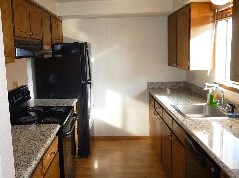 The kitchen has new granite countertops ...