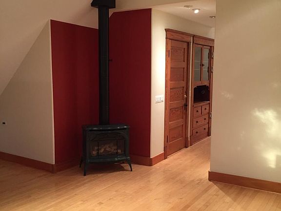 Gas fireplace in living room