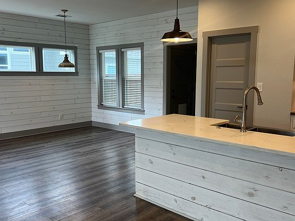 Dining area and island for extra seating