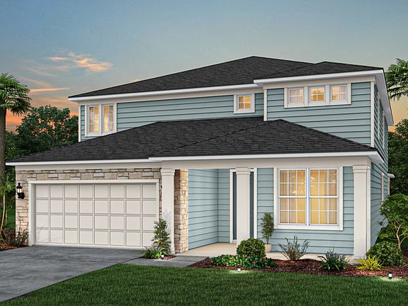 Traditional Elevation TD2 with Stone