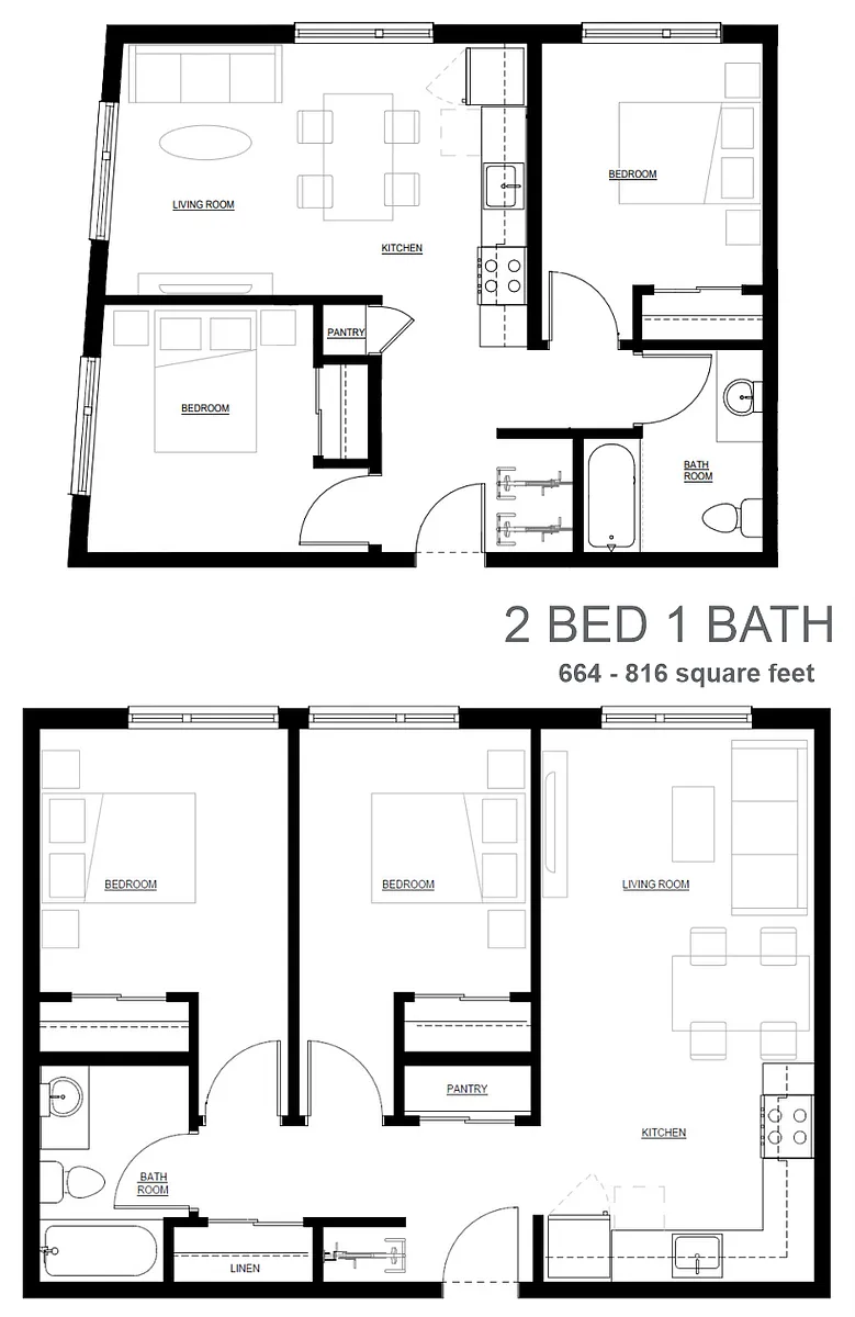 Floor plan 2 Bedroom