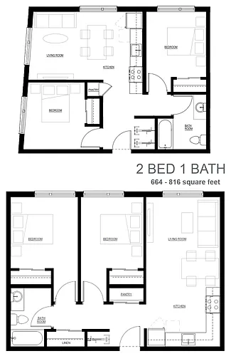 Floor plan 2 Bedroom