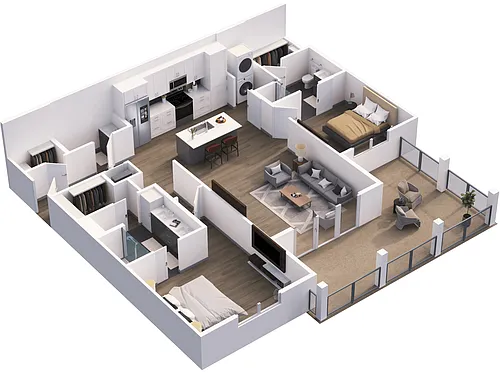 Floor plan B-Flat 3