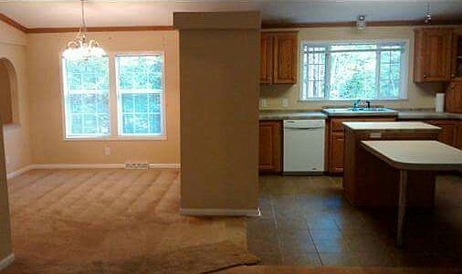 kitchen and dining room