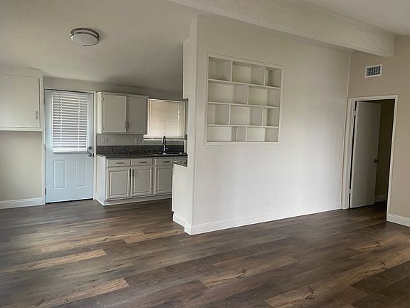 Living room and dining area