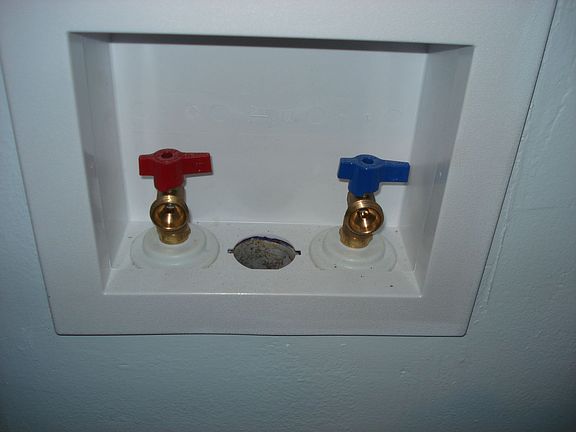 New laundry plumbing