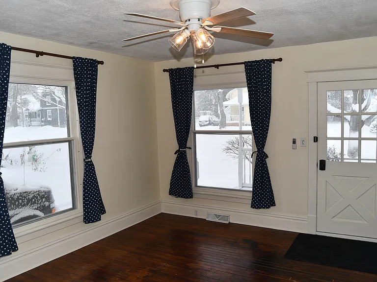 Living room looking over Main Street