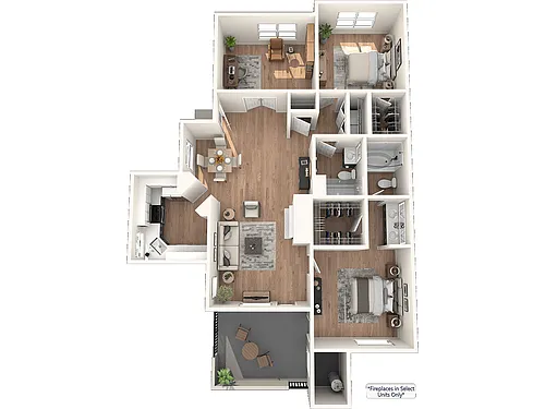 Floor plan Poppy - Super (2 bed + flex space)