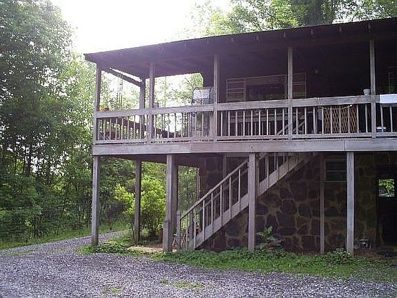 House viewed from detached garage