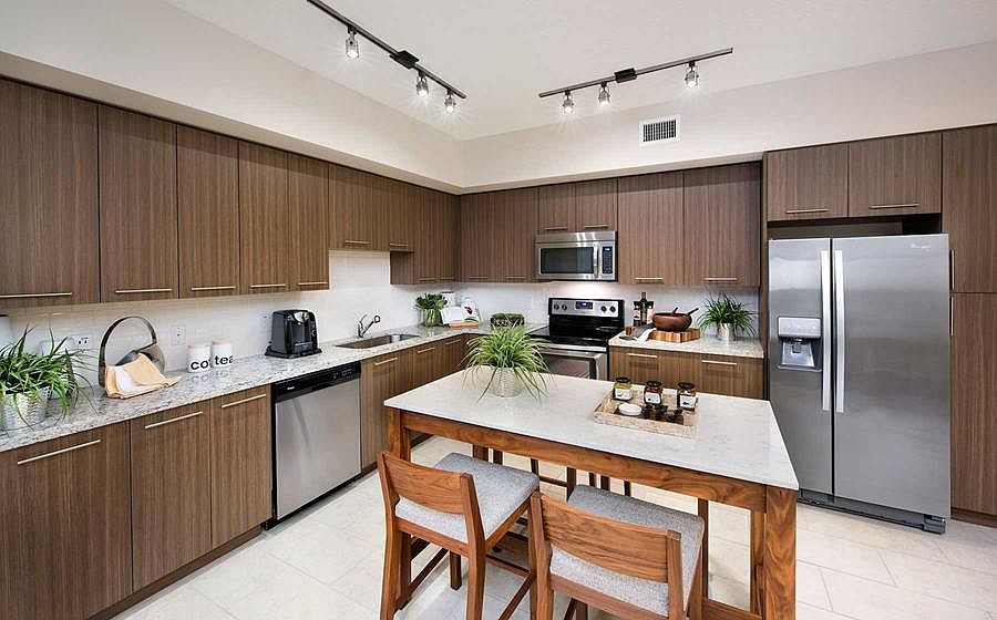 Kitchen and dining area