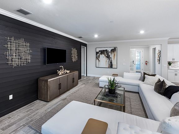 Gathering Room Open to Kitchen