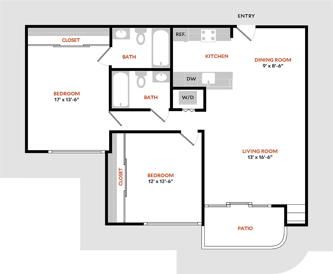 Floor plan Plan 2B