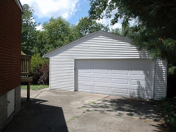 Oversized 2 car garage.