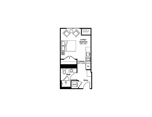 Floor plan Studio-S1