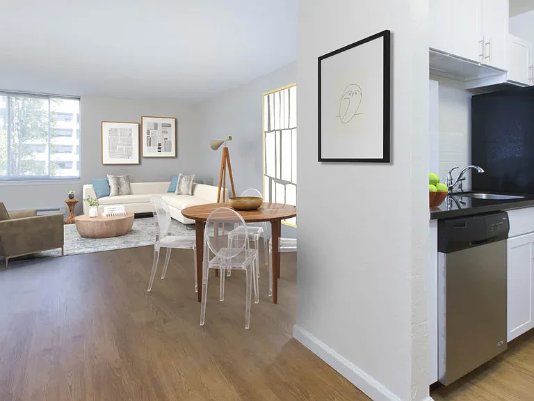 Living Area with Hard Surface Flooring